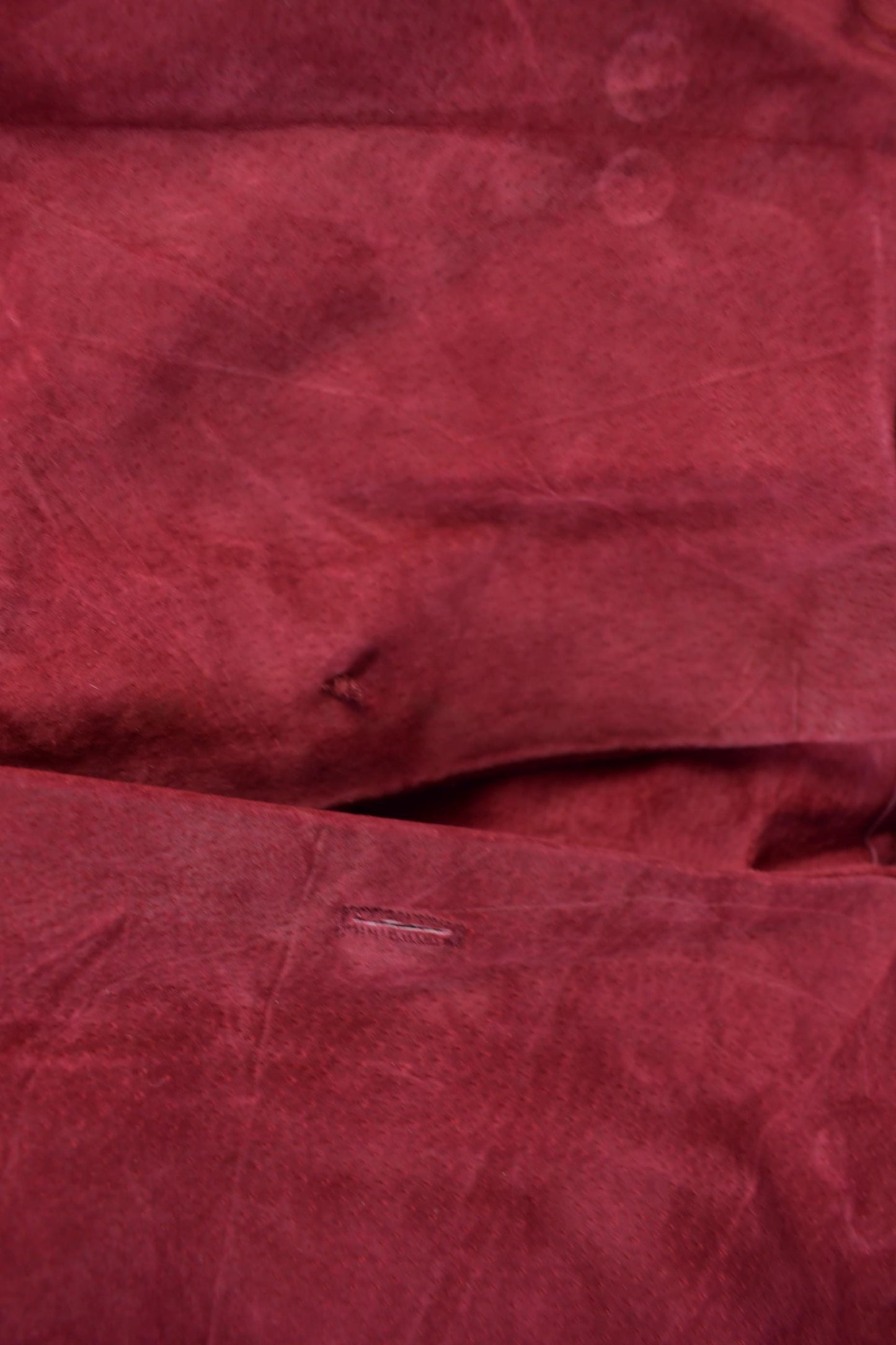 Vintage 1990s Style & Co Suede Leather Button Up Shirt Men's Medium