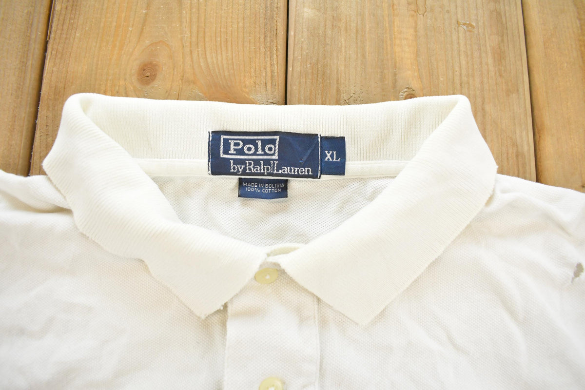 Vintage 1990s Polo By Ralph Lauren Embroidered Polo Shirt Men's XL