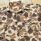 Vintage 1990s Duck Bay Camo Embroidered Button Up Hunting Shirt Men's M