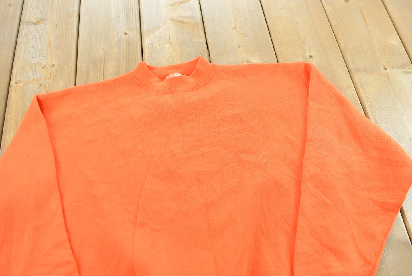 Vintage 1990s Tultex Superweight Blank Orange Crewneck Sweatshirt Men's M
