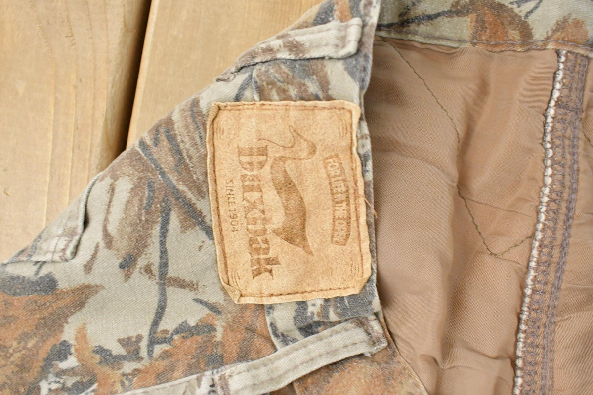 Vintage 1990s Duxbak Quilt Lined Forest RealTree Camo Hunting Pants Men's 41 x 27