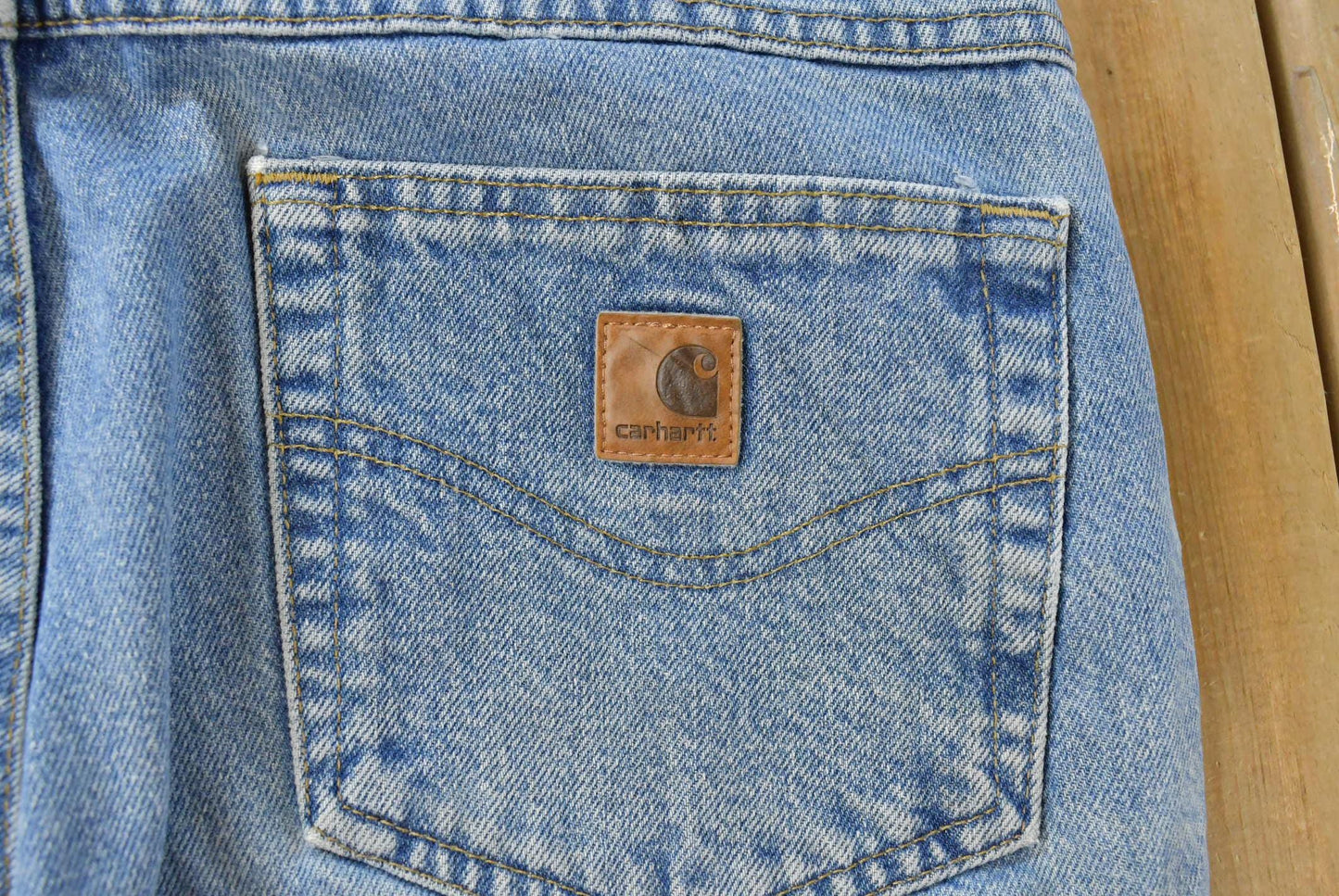 Vintage 2000s Carhartt Relaxed Fit Distressed Workwear Denim Jeans Men's 35 x 31.5