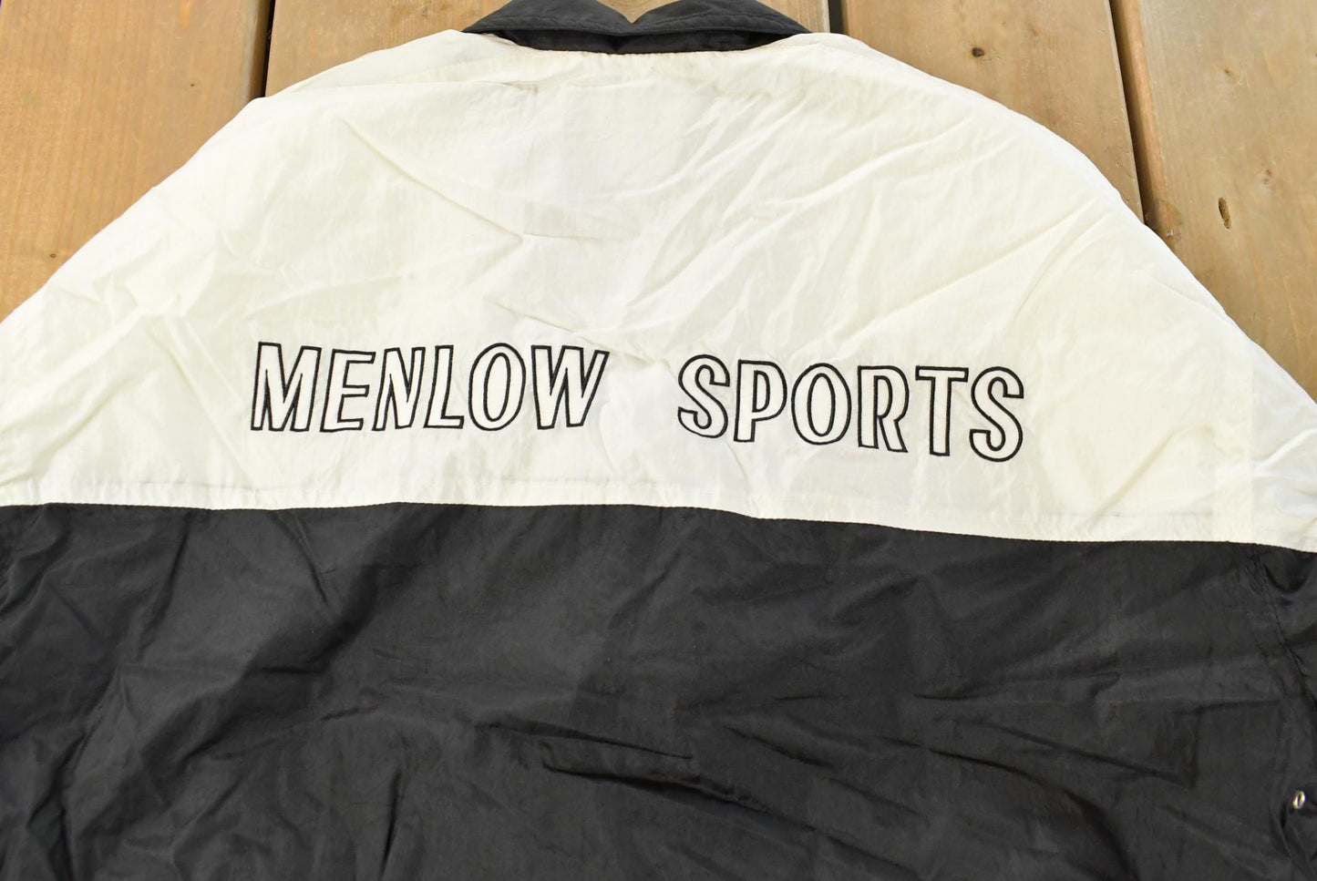 Vintage 1990s Menlow Sports Embroidered Windbreaker Jacket Men's Large Men's XL