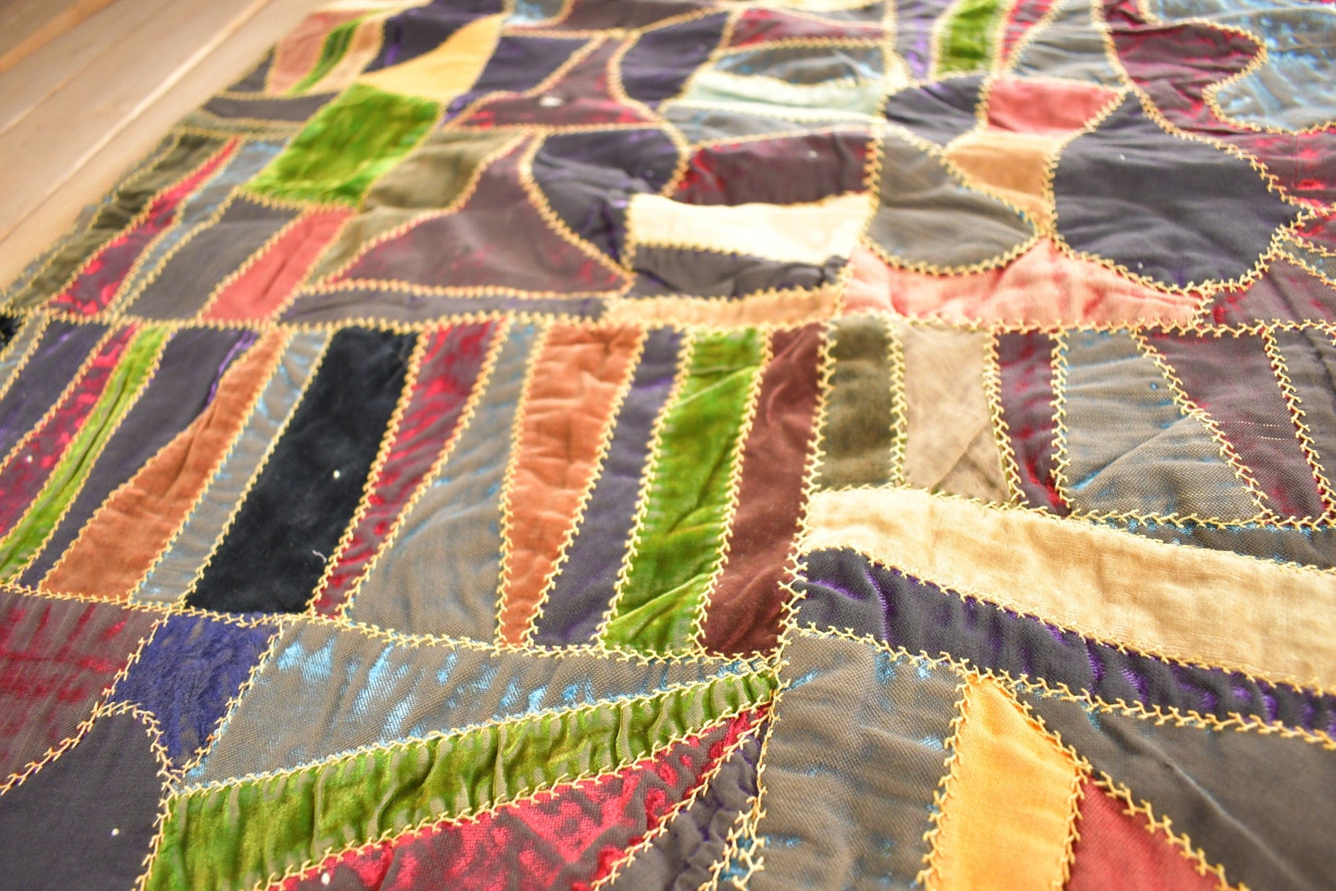 1920's Crazy Quilt from propervintagecanada