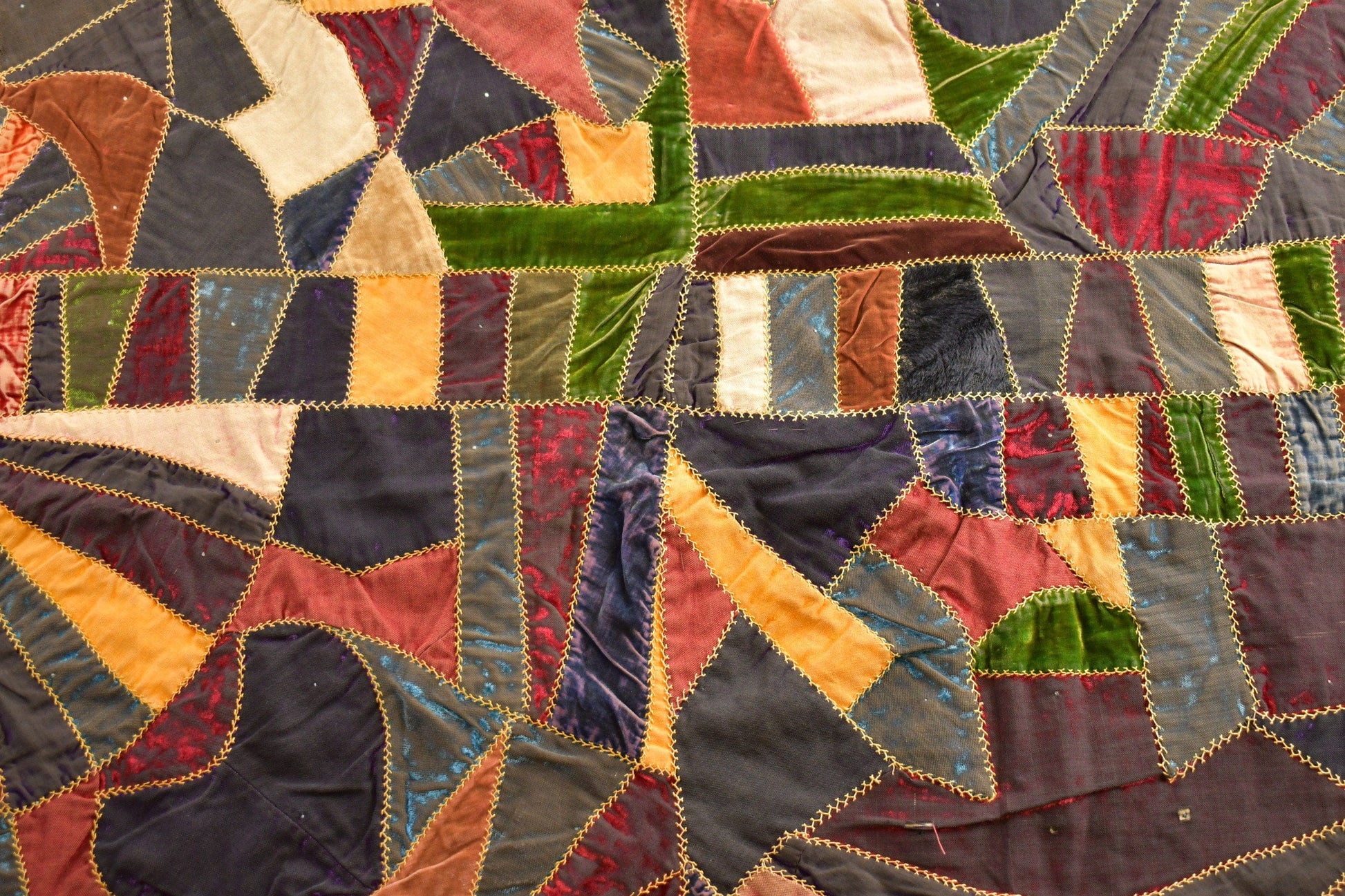 1920's Crazy Quilt from propervintagecanada