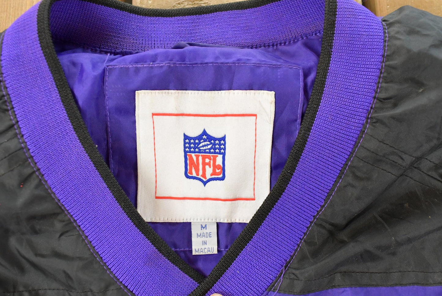 Vintage 2000s Minnesota Vikings NFL Pullover Windbreaker Jacket Men's Medium