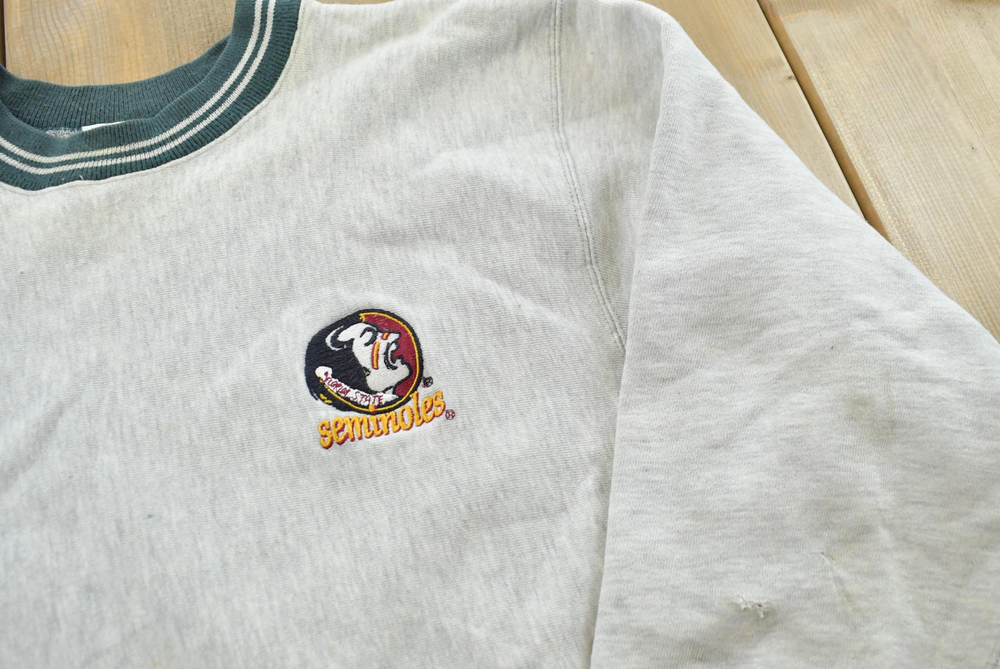 Vintage 1990s Florida State University Seminoles Collegiate Crewneck Mens Men's Medium