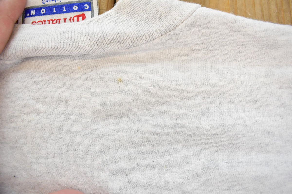 Vintage 2001 Canine Heroes Memorial American Flag Souvenir Crewneck Sweatshirt Men's L