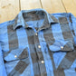 Vintage 1990s Blue Buffalo Check Plaid Flannel Button Up Shirt Men's M