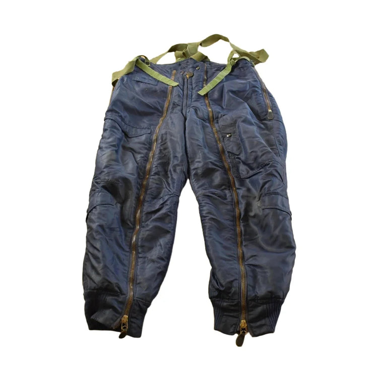 1950s Korean War Air Force D-1A Blue Heavy Flying Trousers C.H. Masland Men's 34 x 29 from propervintagecanada