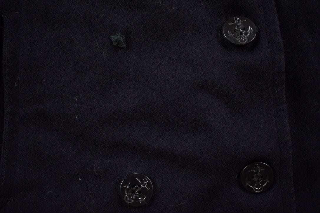 1960s Vintage Navy 100% Wool Button Up Jacket Men's Medium from propervintagecanada