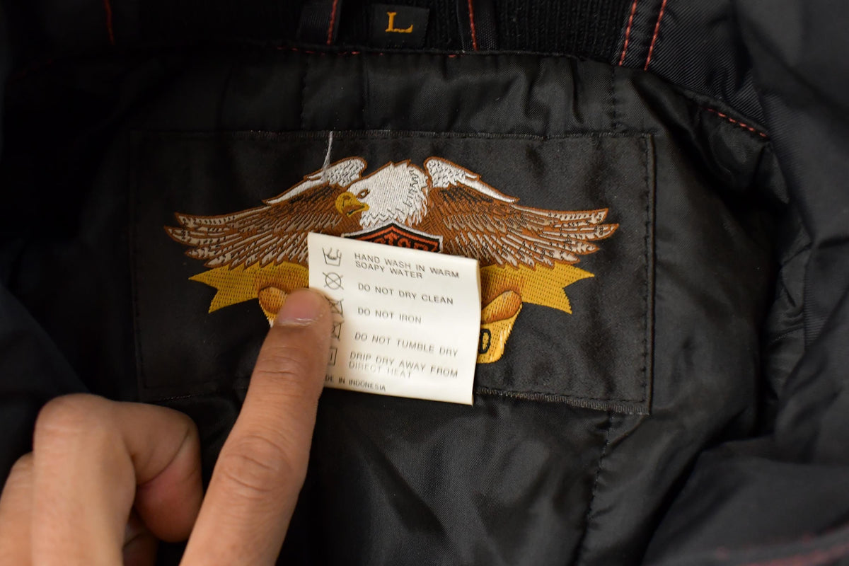 Vintage 1990s Harley Davidson Biker Jacket Men's Large