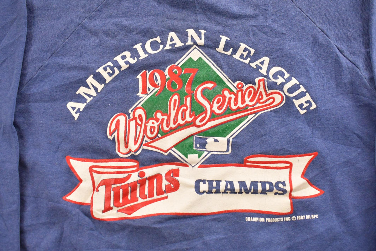 1987 Minnesota Twins World Series Champions Crewneck Sweatshirt Men's Medium from propervintagecanada