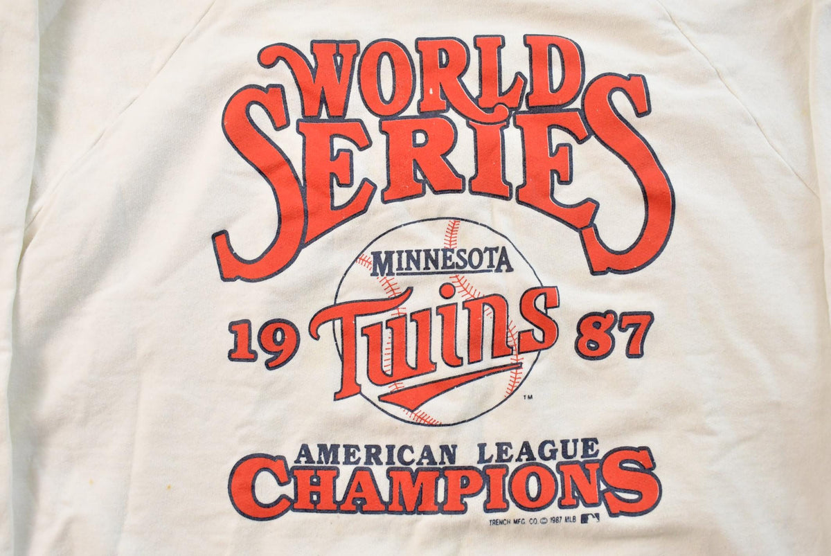1987 Minnesota Twins World Series Champions Crewneck Sweatshirt Men's Medium from propervintagecanada