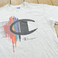 Vintage 1990s Champion Big Logo Spellout Graphic T-Shirt Men's L