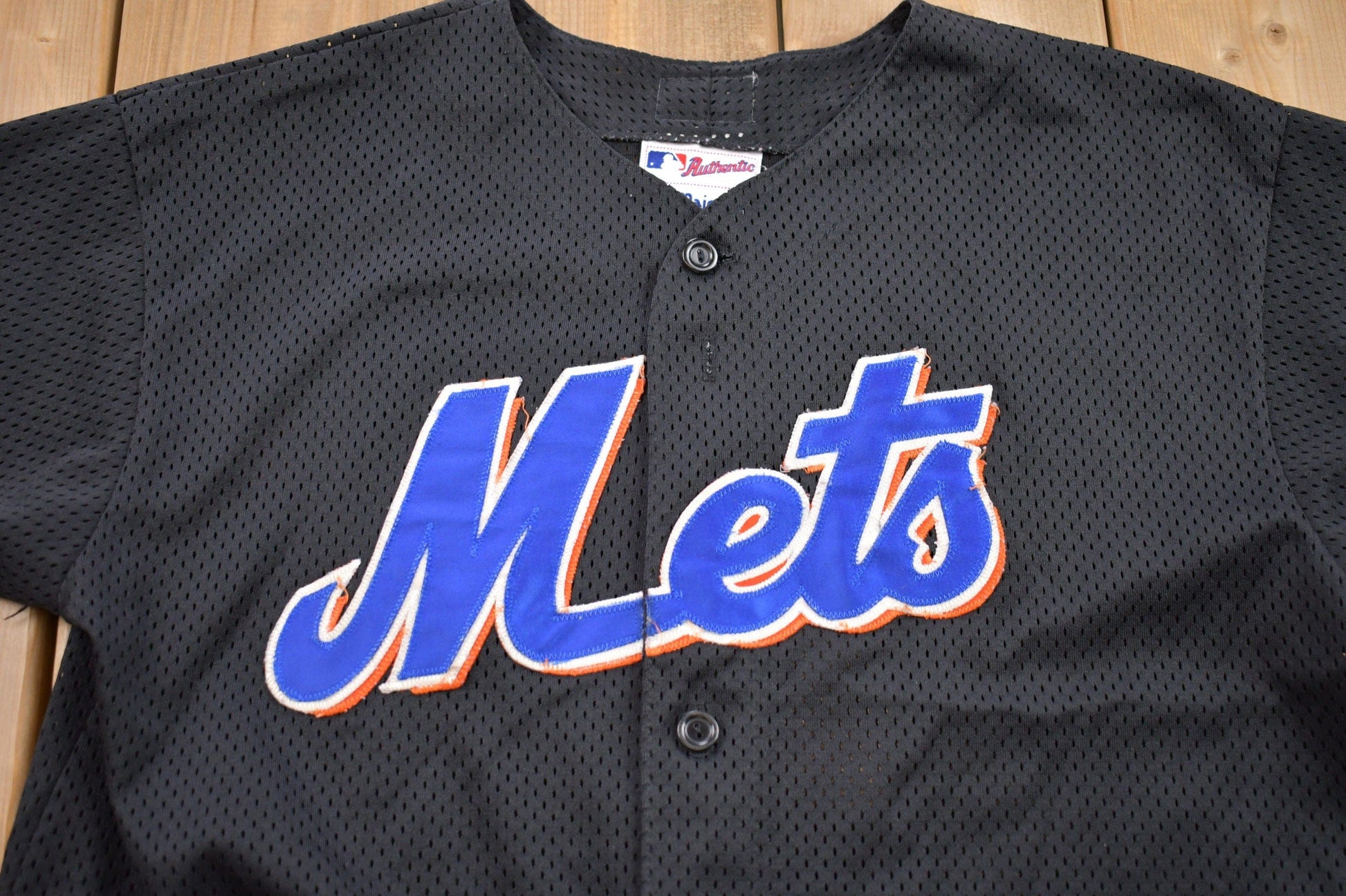 1990s Vintage Majestic New York Mets MLB Jersey Men's Small from propervintagecanada