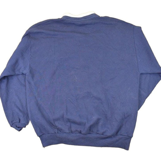 Vintage 1990s Morning Sun Blue Jays Graphic Print Double Collar Crewneck Sweatshirt Women's XXL