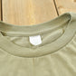 Vintage 1990s Blank Olive Green T-Shirt Men's L