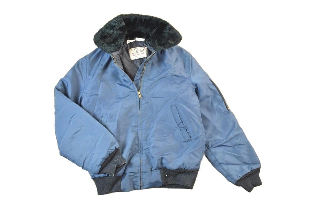 Vintage 1970s Walls Blizzard Pruf Bomber Work Jacket Made In USA Men's Small
