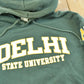 Vintage Y2K Champion Delhi State University Collegiate Reverse Weave Hoodie Men's 2XL