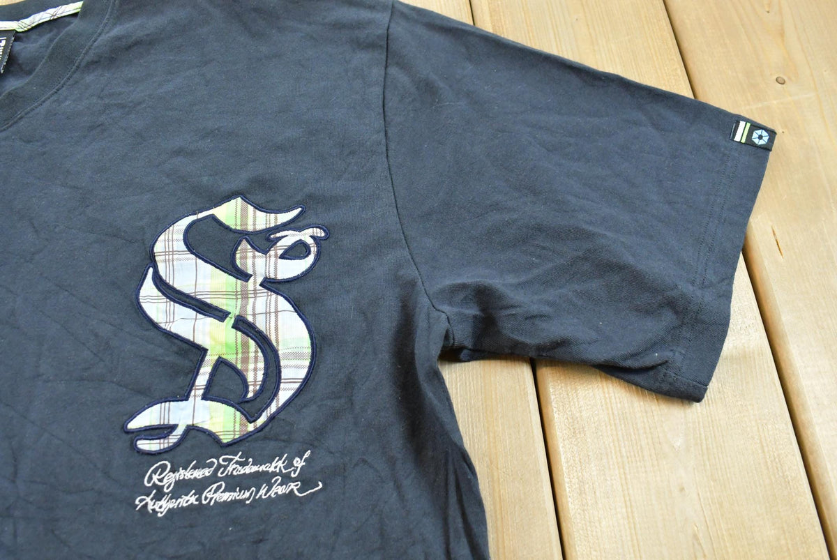 Vintage 2000s Southpole Embroidered Logo T-Shirt Men's 2XL