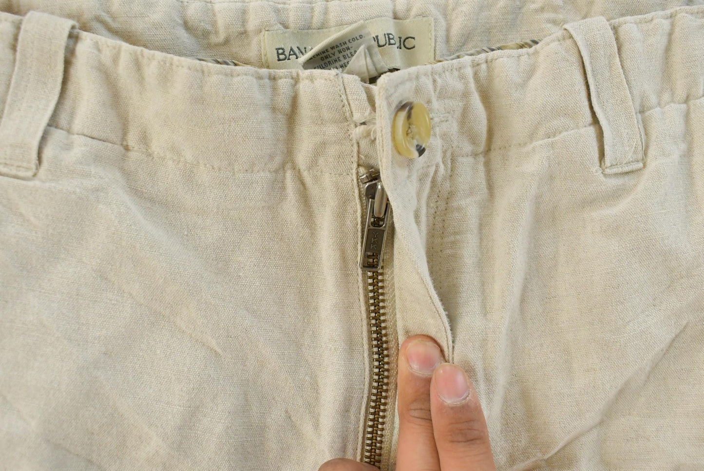 Vintage 1990s Banana Republic Linen Pants Men's 33 x 27