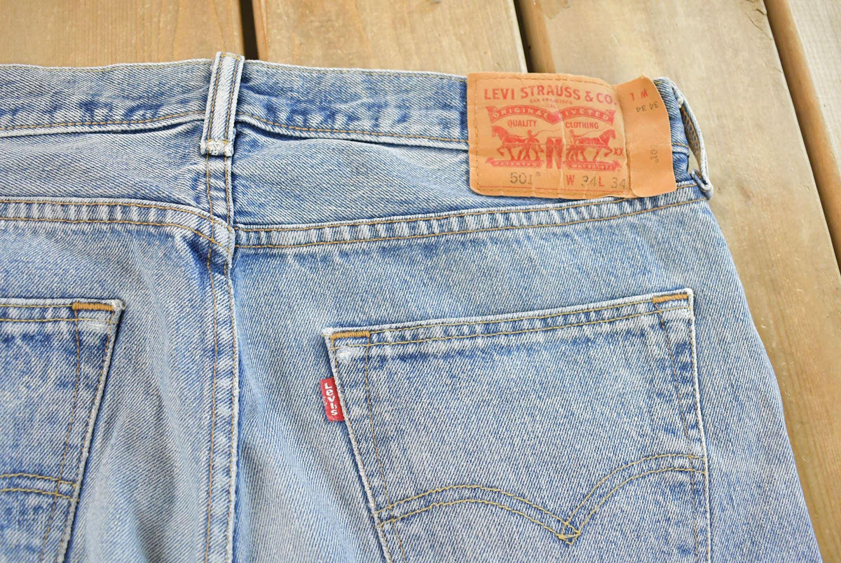 Vintage 2000s Levi's 501 Original Fit Denim Jeans Men's 34 x 33