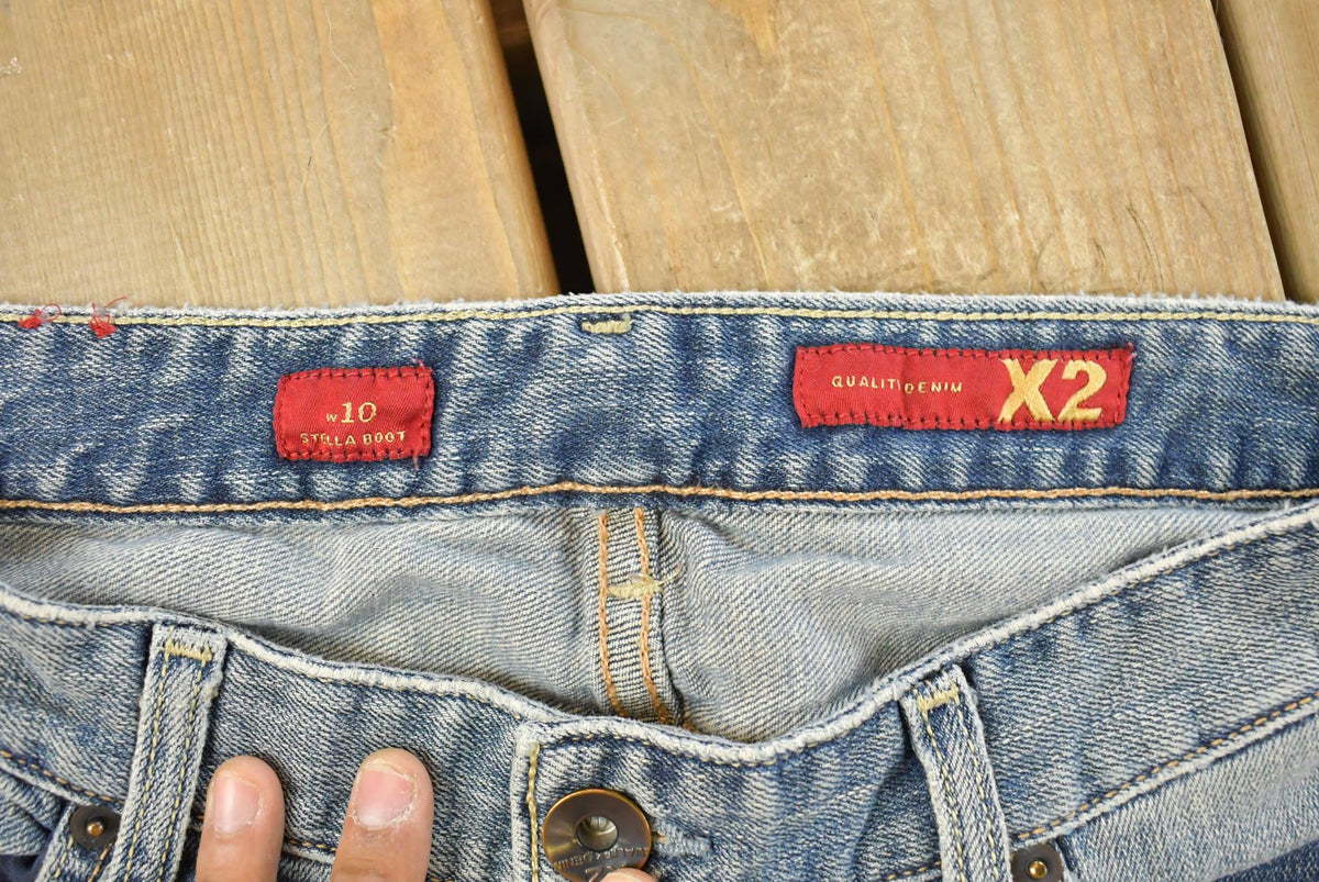 Vintage Y2K X2 Low Rise Flare Denim Jeans Women's 30 x 32