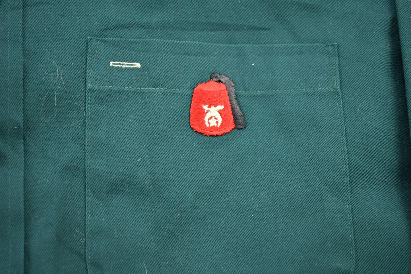 Vintage 1990s Shriners Blank Button Up Shirt Men's 2XL