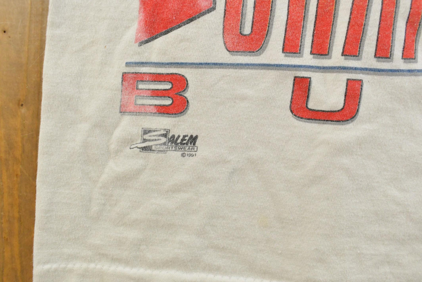 Vintage 1991 Chicago Bulls NBA Champs Salem Sportswear Graphic T-Shirt Men's Large