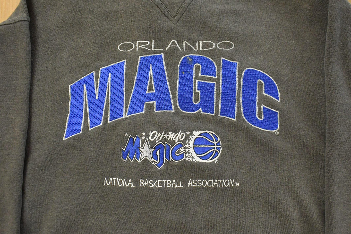 Vintage 1990s Orlando Magic Logo Athletic NBA Crewneck Sweatshirt Men's Large