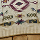 Vintage 1990s Gant Aztec Southwest Cotton Knit Crewneck Pullover Sweater Men's L / 90s Streetwear / Chunky Sweatshirt
