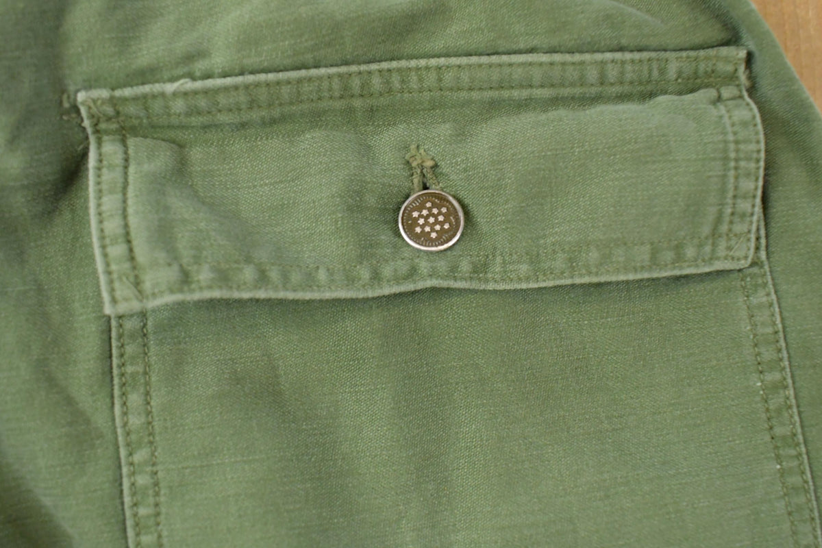 Vintage 1940s Military OG-107 Sateen Pants Men's 36 x 30