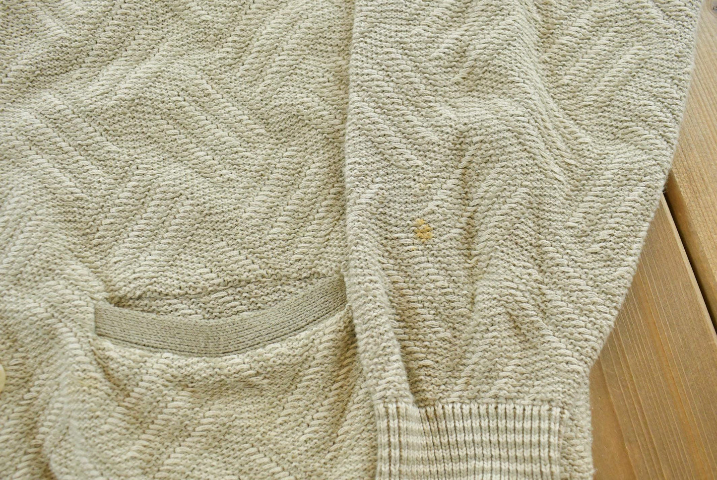 Vintage 1990s Claiborne Cotton Knit Cardigan Sweater Mens L