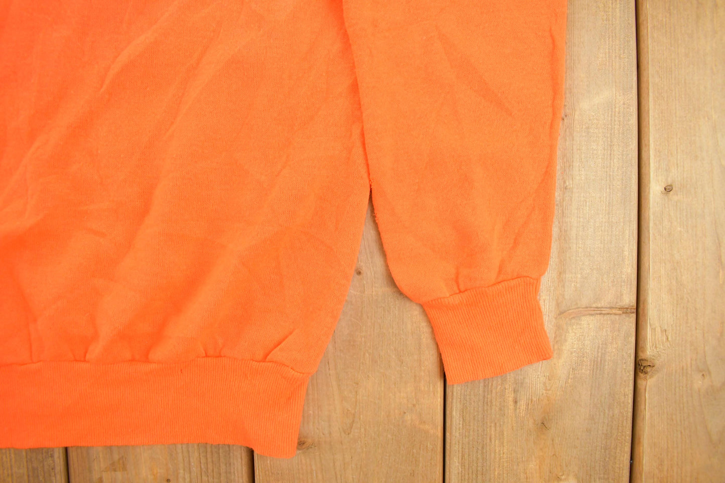 Vintage 1980's Blank Orange Raglan Crewneck Sweatshirt Men's S