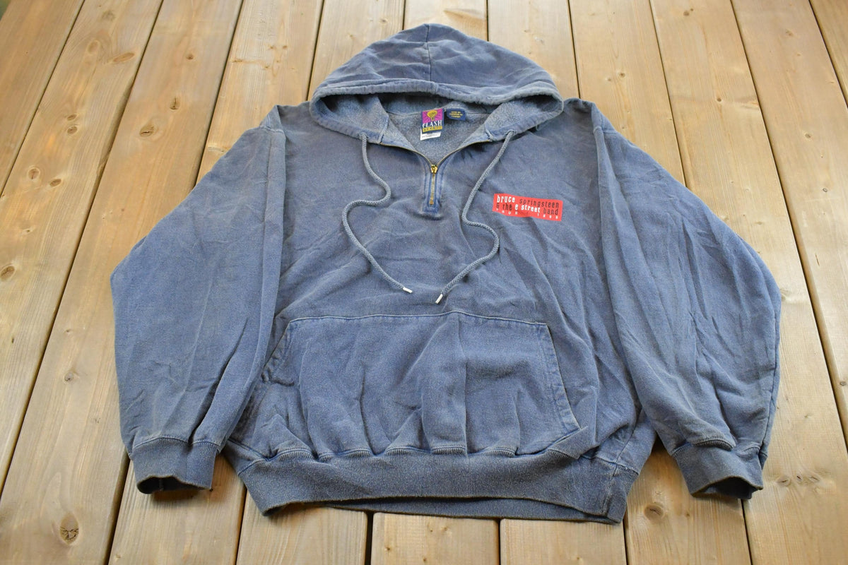 Vintage 1999 Bruce Springsteen & E Street Band Tour Quarter Zip Hoodie Men's XL / 90s Band Promo / Athleisure / Streetwear / 90s Sweatshirt