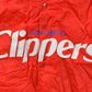 Vintage 2000s Hardwood Classics San Diego Clippers NBA Basketball Embroidered Snap Button Satin Bomber Jacket Mens 3XL