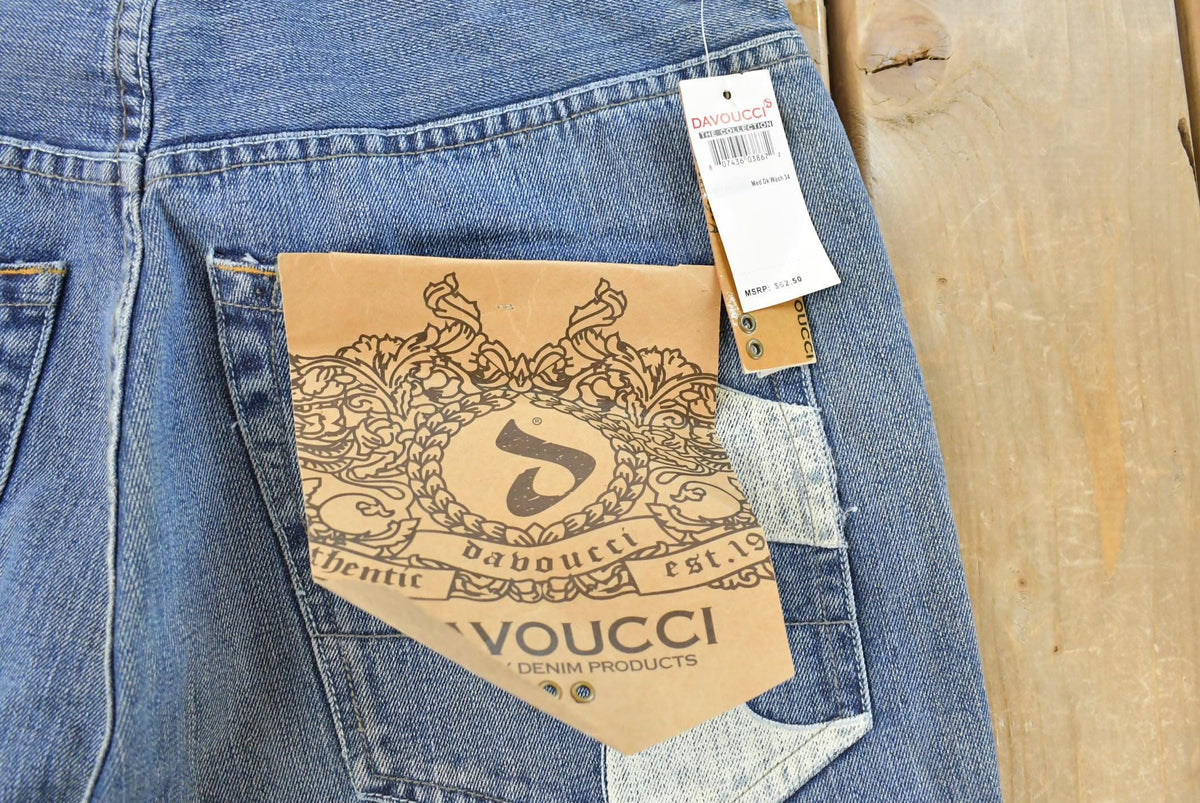 Vintage Y2K DEADSTOCK Davoucci Denim Jeans Men's 33 x 32
