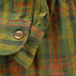 Vintage 1970s Sir Pendleton Wool Flannel Board Shirt Men's M / Loop Collar True Vintage / 70s Plaid Tartan / Made in USA