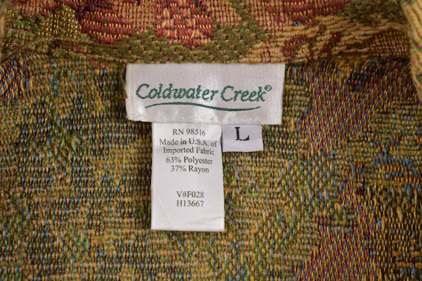 Vintage 1990's Coldwater Creek Button Up Jacket Women's M