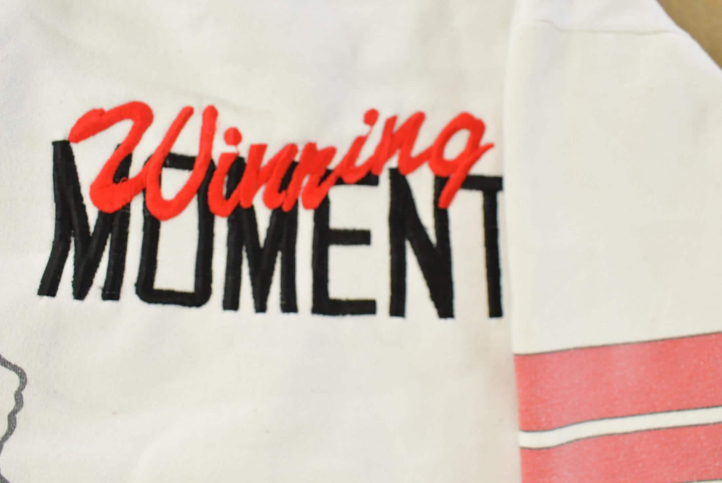 Vintage 1980s Slam Dunk Basketball Patchwork Crewneck Sweatshirt Men's Medium