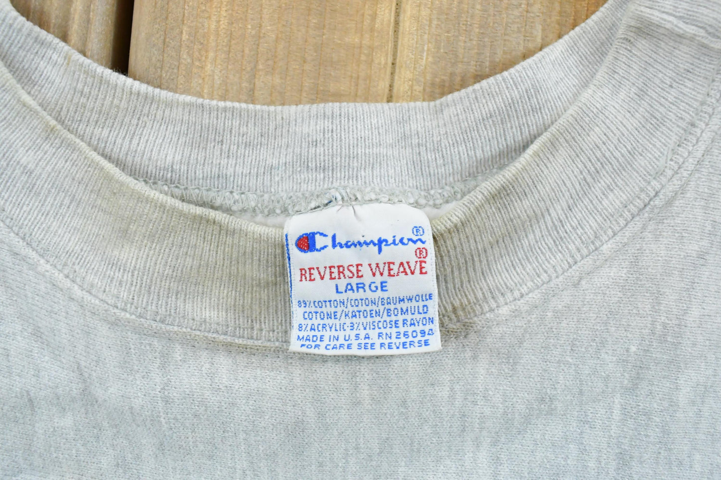 Vintage 1990s New England School of Law Champion Reverse Weave Crewneck Sweatshirt Men's Large