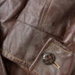 Vintage 1970s Sears The Mens Store Fur Lined Leather Jacket