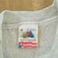 Vintage 1990s Embroidered Teddy Bear Love Raglan Crewneck Sweatshirt Men's S