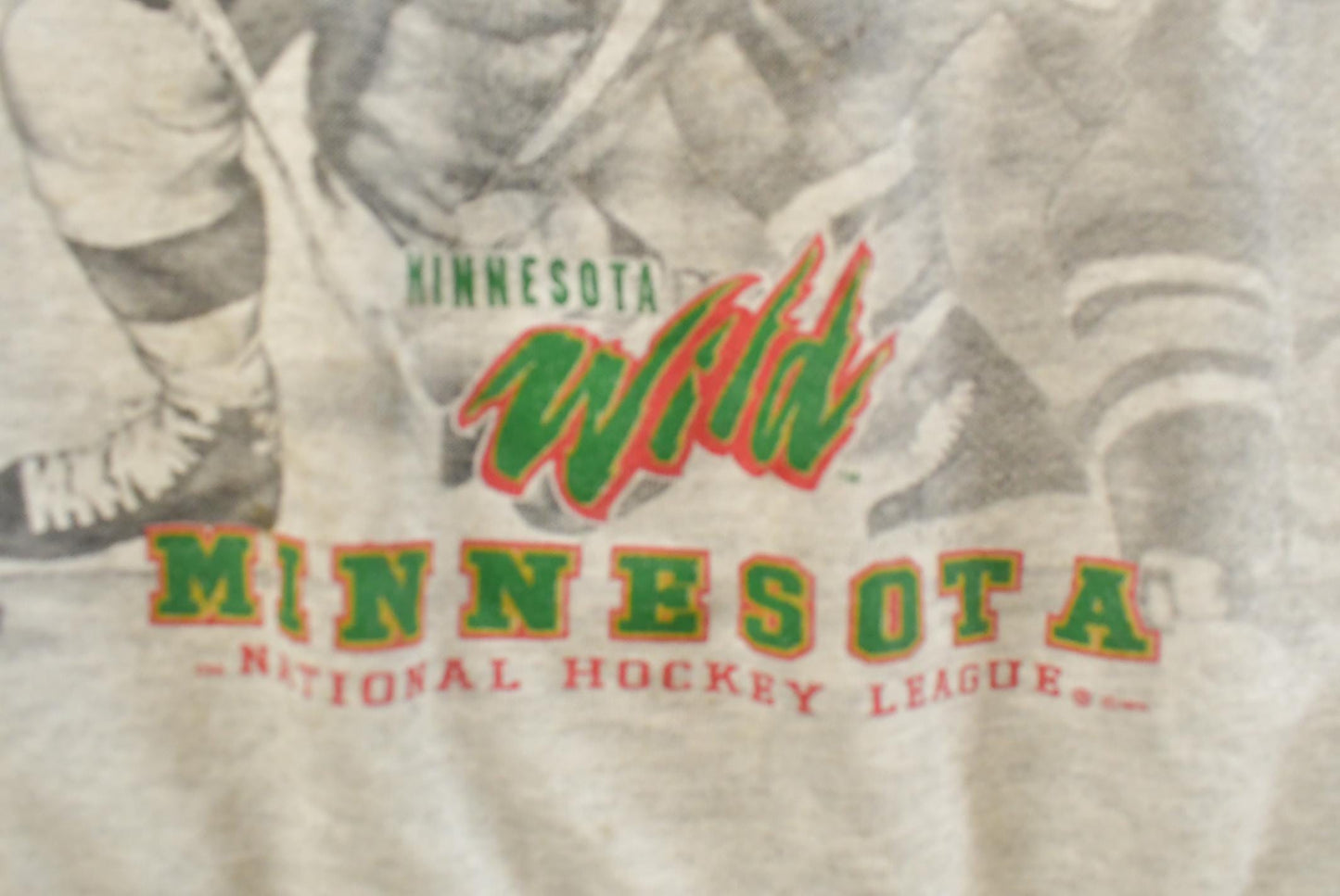 Vintage 90s Minnesota Wild NHL Crewneck Sweatshirt, Mens XL from propervintagecanada