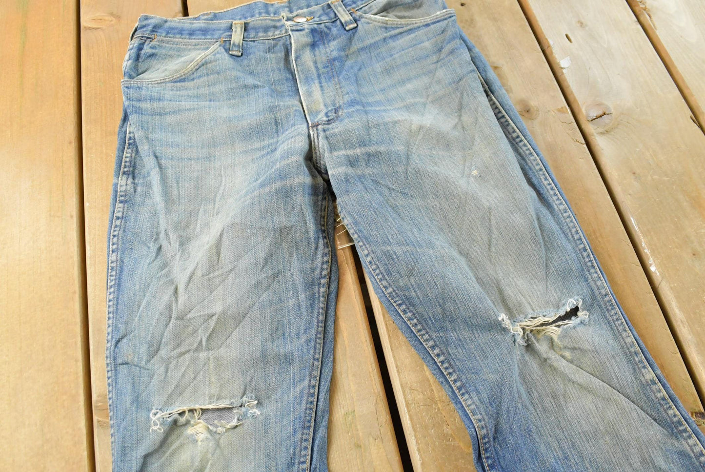 Vintage 1970s Wrangler Denim Blue Jeans Men's 29 x 27.5