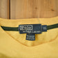 Vintage 1990s Polo Ralph Lauren Yellow Crewneck Sweatshirt Men's XL