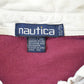 Vintage 1990s Nautica Striped Rugby Long Sleeve Polo Shirt Men's XL