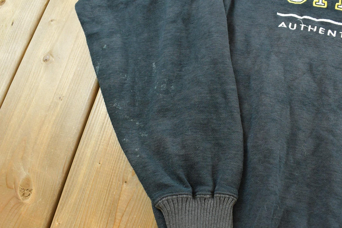 Vintage 1990s Faded Logo Athletic Pittsburgh Steelers Embroidered Sweatshirt Men's XL