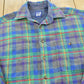 Vintage 1990s GAP Plaid Flannel Button Up Shirt Men's M